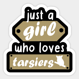 Girls Women Tarsier Sleep Tarsier Bananas Sticker